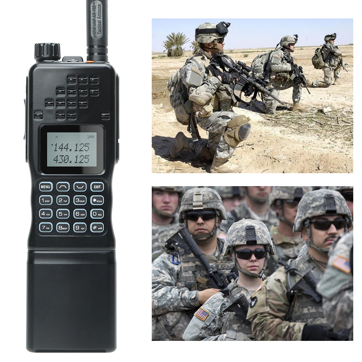 Baofeng AN /PRC 152 Style VHF/UHF Two way Tactical Radio With dedicated U94 PTT connection can adapt to any tactical headset