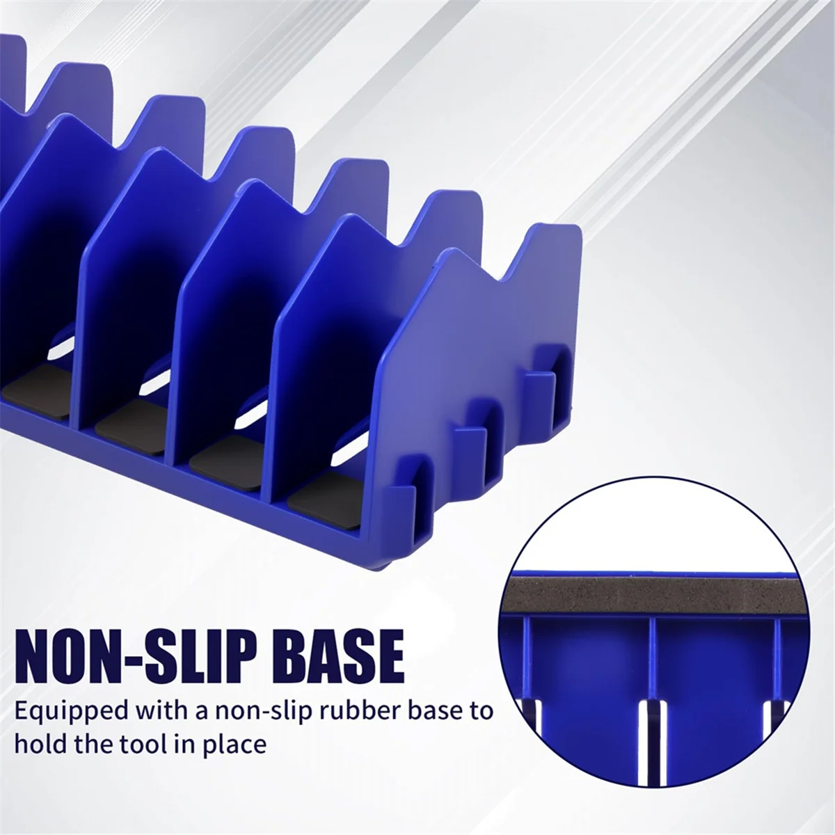 ABNJ Tool Box Organizer, 10 Slots Plier Organizer Rack with Nonslip Rubber Base, Extendable Plier Holder and Cutter Shelves