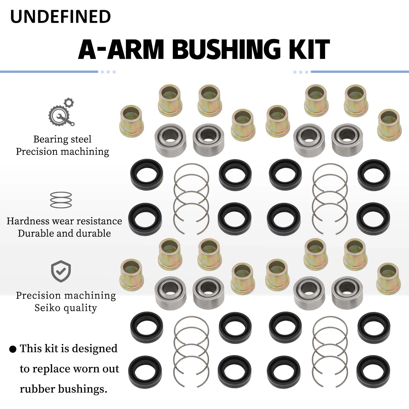 Motorcycle A-Arm Bearing Bushing Kit For Honda Odyssey FL400 1989-1990 Fourtrax TRX250X 1987-1992 Sportrax TRX300 EX 1993-2008