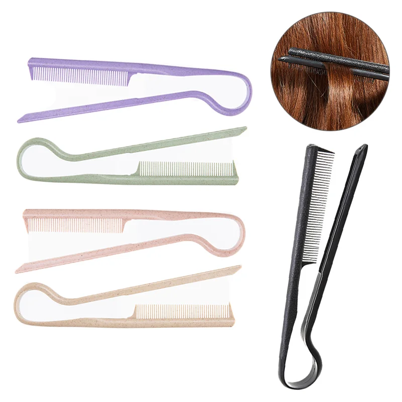 Wheat Straw V-shaped Flat Comb for Hair Straight Salon Hair Brush Straightner Hairdressing Comb Portable Mini Barber Hairbrush