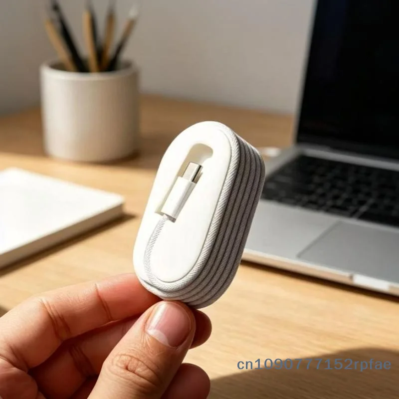 {NN72} 1 Pc Portable Cable Winder Organizer Desktop Cable Organizer Fit For 1m Braided Data Cable Home Office Travel Use