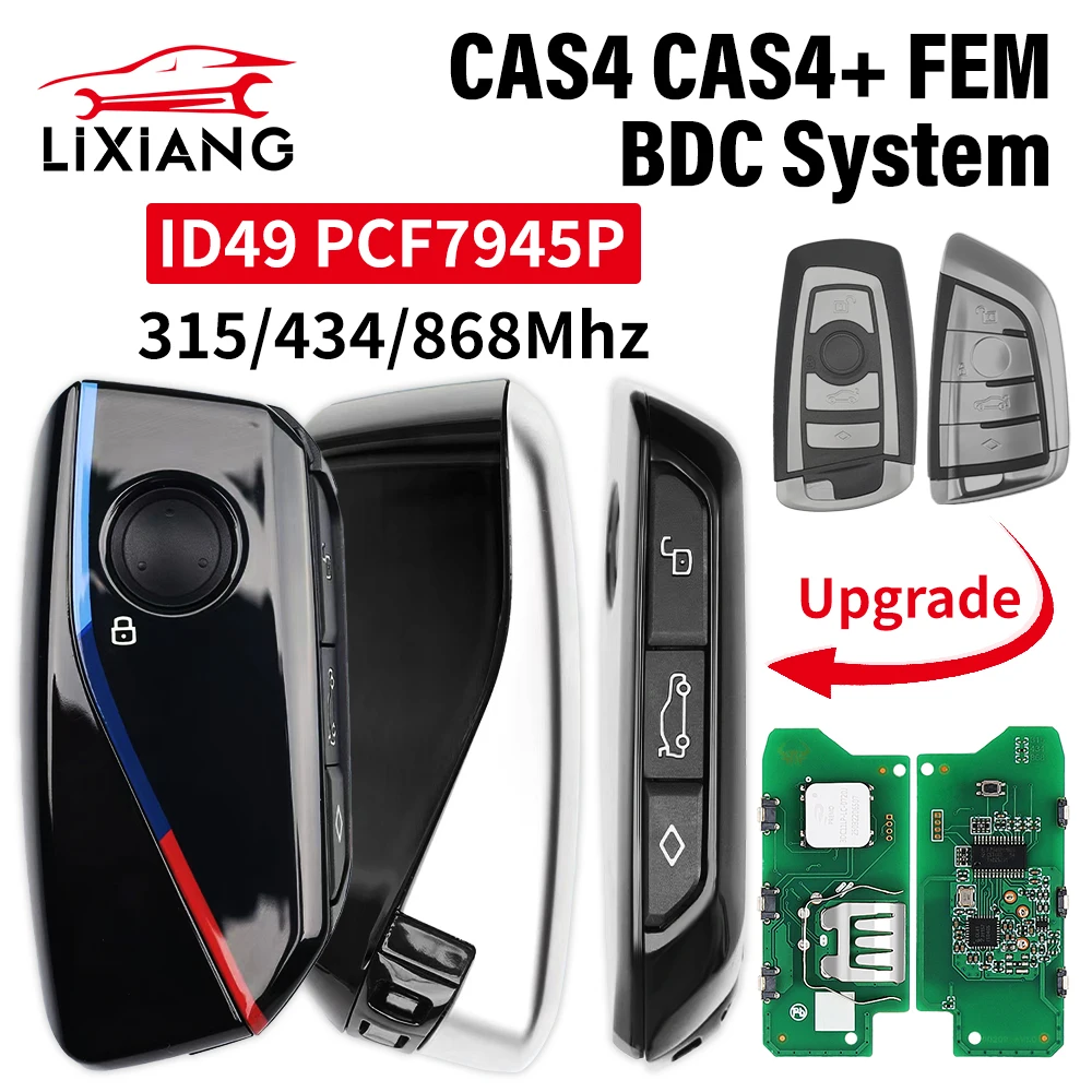 

LIXIANG 315/433/868Mhz ID49 Promixity Keyless Go Car Remote Key For BMW 1 3 5 7 Series X1 X3 X5 X6 X7 BDC CAS4 CAS4+ FEM FSystem