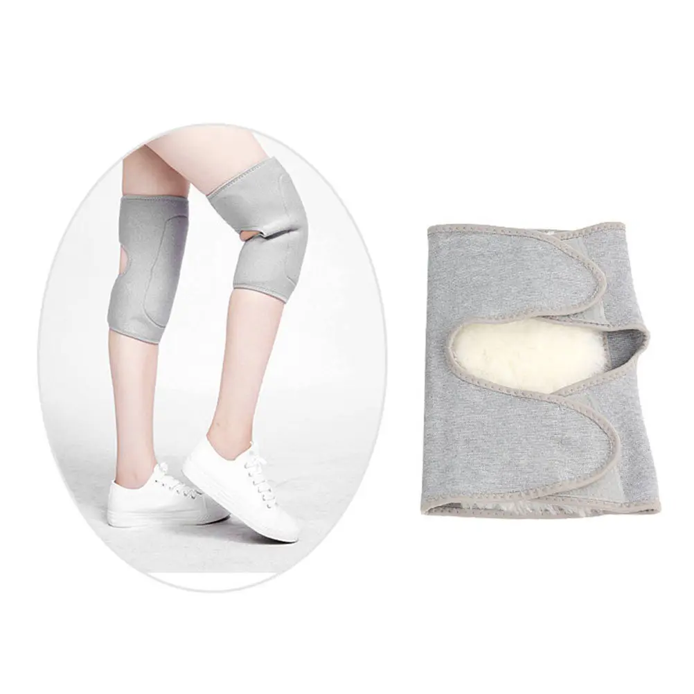 

2Pcs Heat Retain Knee Support Sleeves Elastic Thicken Knee Pads for Sports Warm Protection Running Hiking Basketball Football