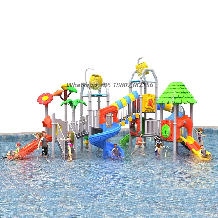 Children Outdoor Playground Kids Water Park Equipment Games China Water House Slide