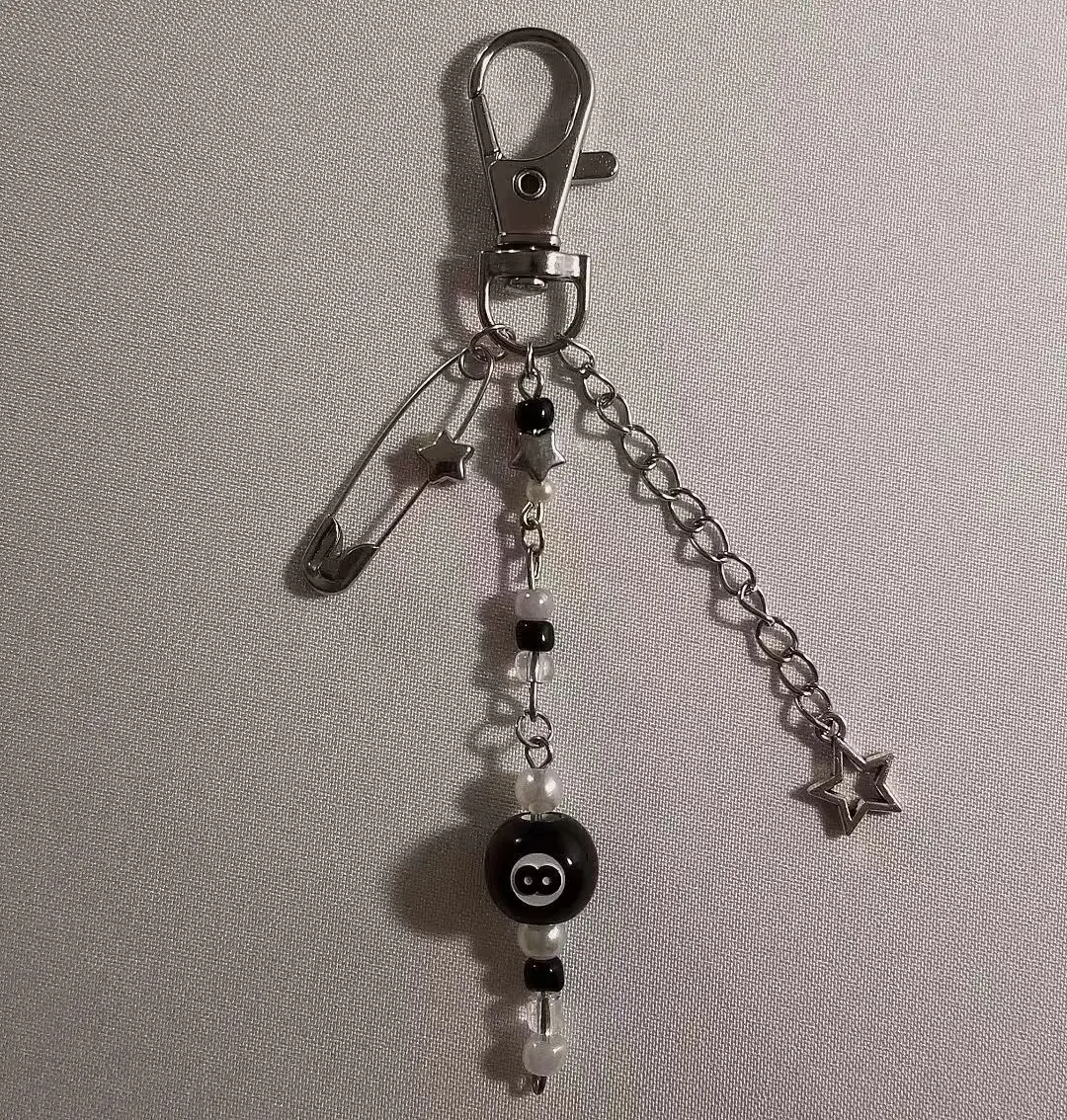 handmade 8 ball Keychain Bag Charm Aestheti