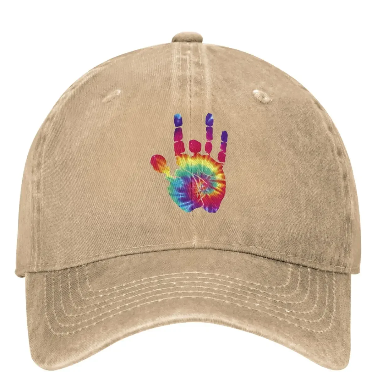 

Jerry Tie Dye Hand Washed Baseball Cap Gratefuls Deads Vintage Trucker Hat Summer Unisex Teens Running Sunscreen Baseball Caps