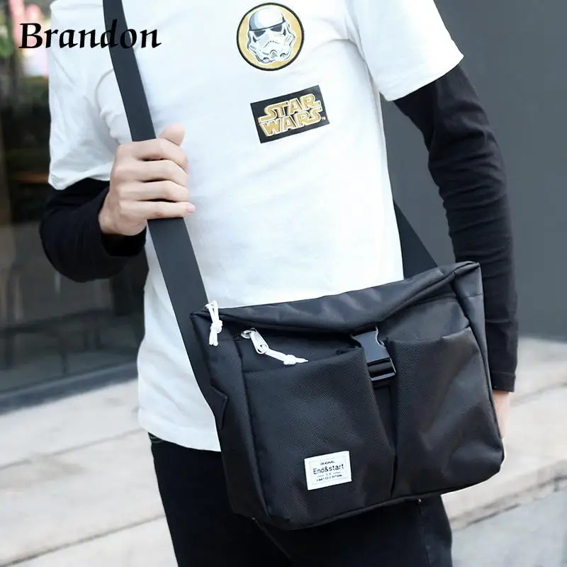 

Men's shoulder bag crossbody bag men's casual Oxford cloth student mailman bag crossbody bag men's