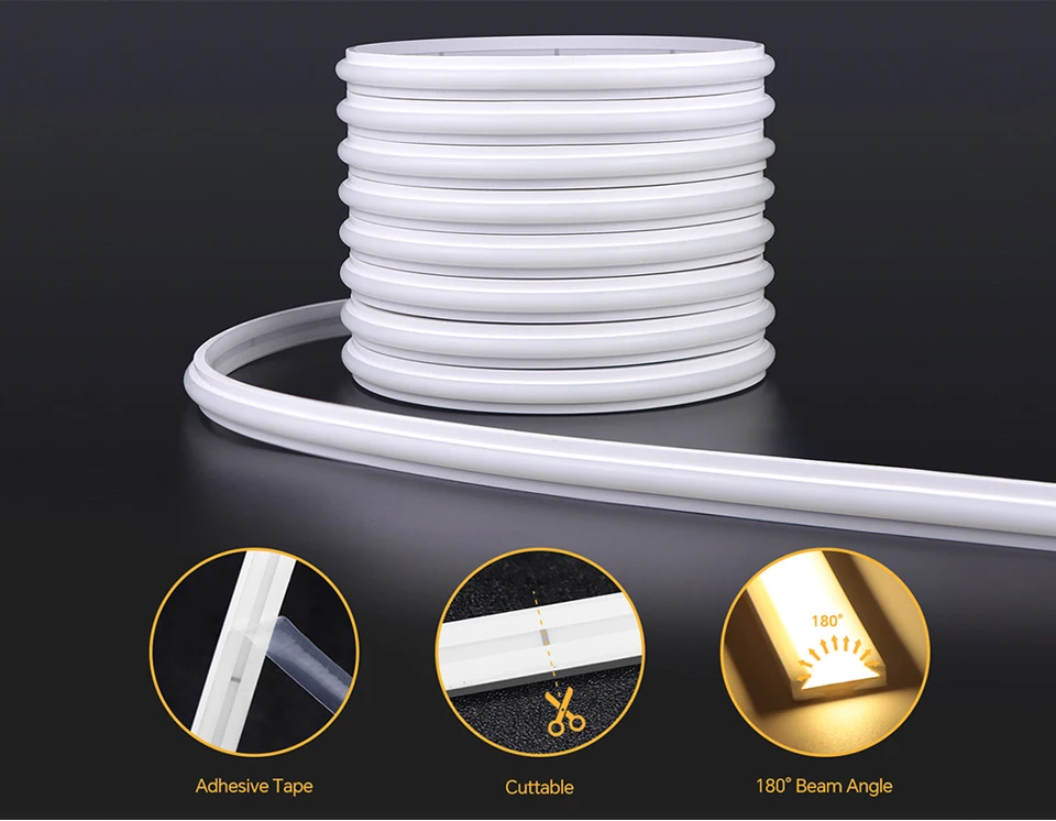 Zigbee WLAN Neon COB-Streifenlicht Smart-Schalter Dimmbares LED-Band Tuya Alexa Holzmaserung Gitter Wandschrank Smart Treppenlampe – Detail 3