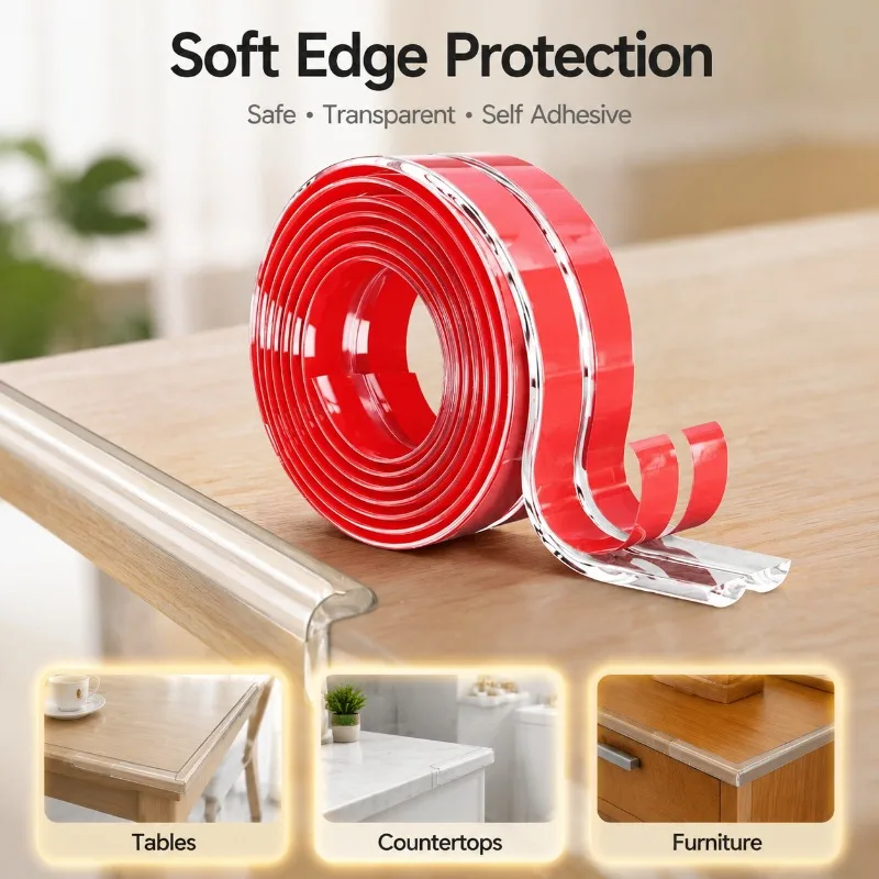 Invisible Transparent Edge Guard Delivers Traceless Table Wrapping for Toddlers Clear Anti-collision Strip Shields Baby