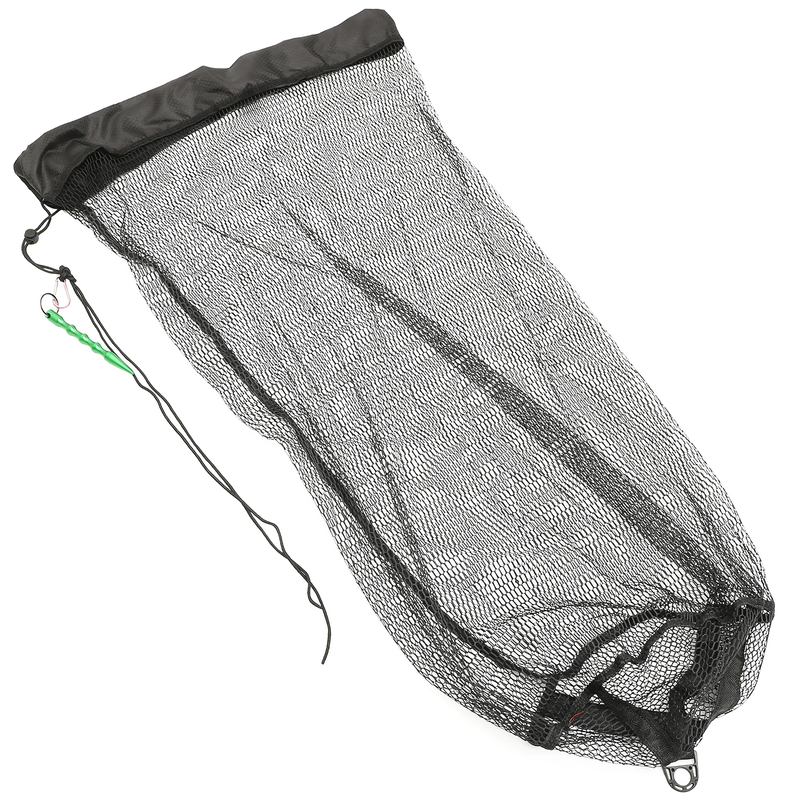 

Thickened Fishing Net 60cmx100cm Black Mouth Foldable Guard Cage Durable Coating Anti Odor Easy Clean Portable Fishing Tools