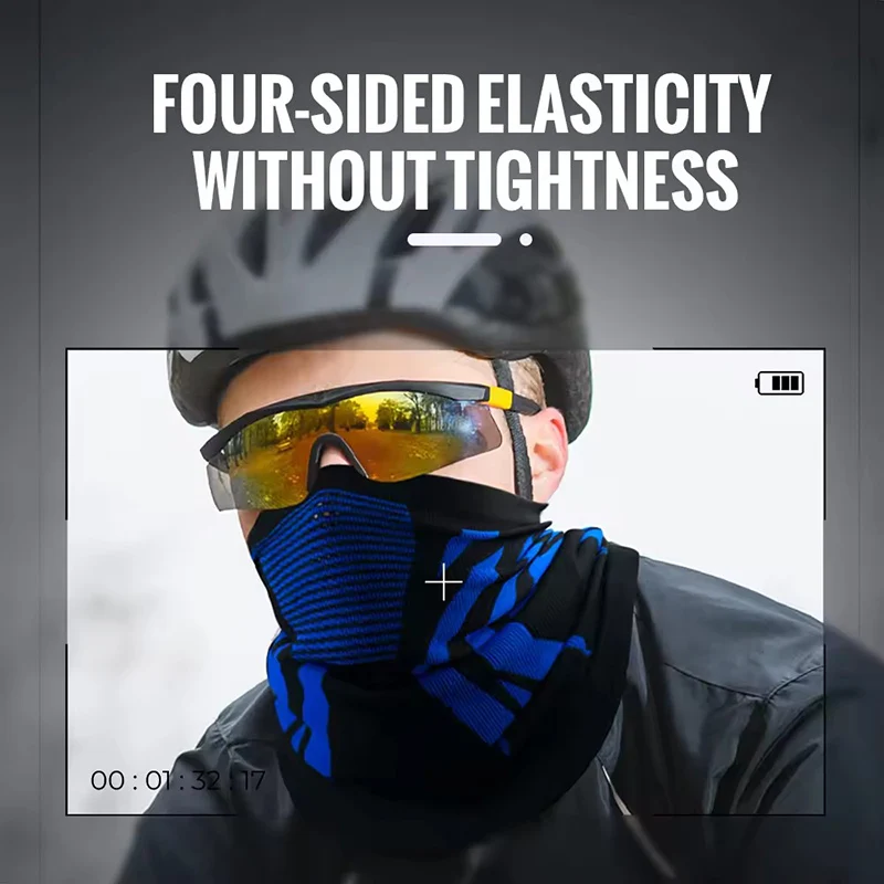 Breathable neck gaiter for motorcycle riding