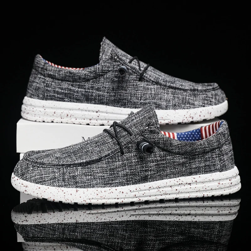 

Мужские кеды из канваса - новая модель, дышащие, подходят для весны и осени, модные, с толстой подошвой, цельные, на низком каблуке, подходят к костюму.