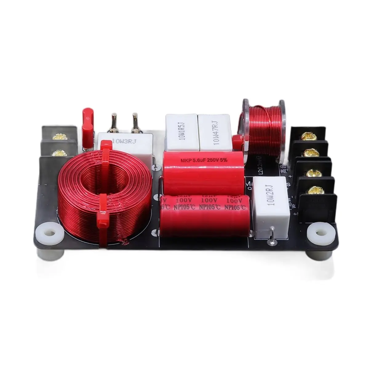 TCE 150W 2-Way Crossover for Hi-Fi Bookshelf Speaker Dual Air Core Inductor 2500Hz HiFi Crossover