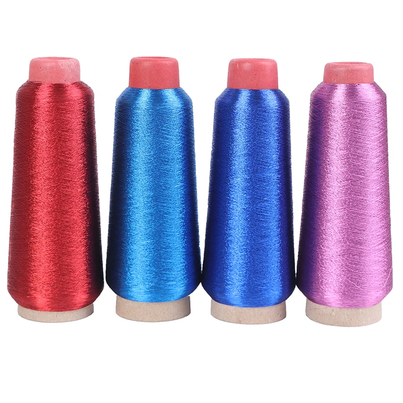 3600M Colorful Computer embroidery cross stitch DIY Manual Bright Silk Gold Thread Silver Thread Metallic Yarn Woven Line