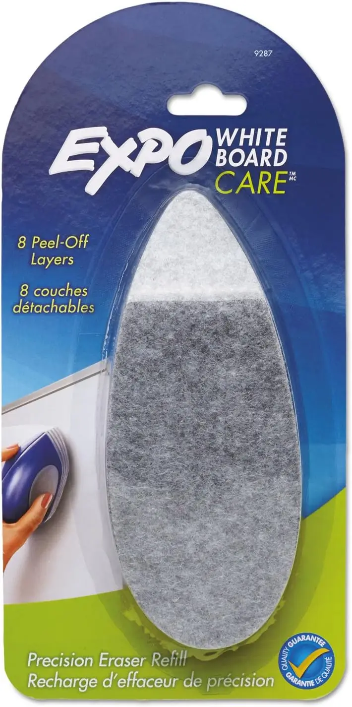 

Whiteboard Eraser Pad Refills 8 Peel-Off Layers Replaceable for Classroom Office