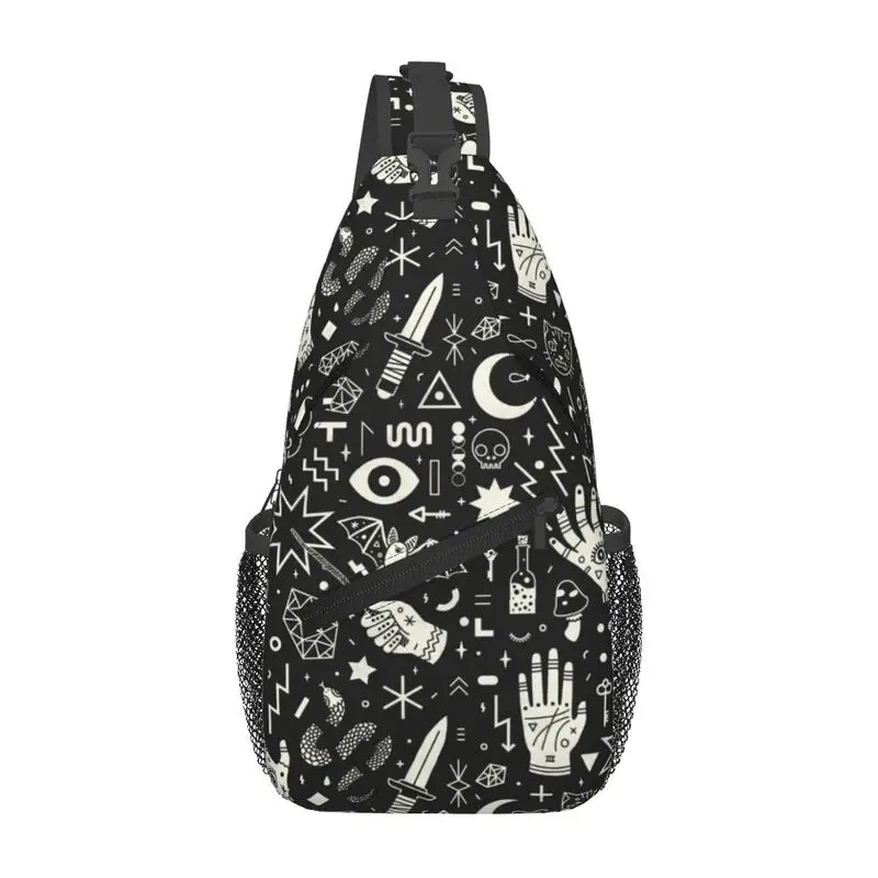 

Пользовательский Хэллоуин колдовство ведьма через плечо рюкзак на слинге мужской оккультный ведьмин волшебная сумка на плечо для пеших прогулок