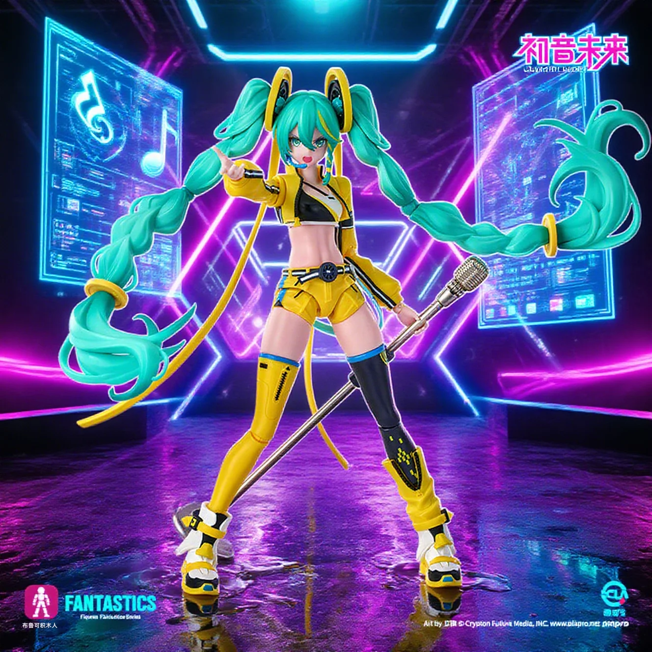 

Original Blokees Hatsune Miku Assembly Anime Figure Model Miracle Cherry Blossom Future Series Pvc Doll Collection Figures Gift