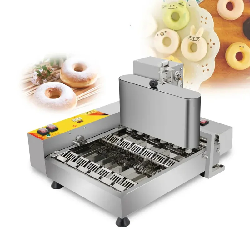 220V/110V Commercial Automatic Donut Maker with Stainless Steel Housing and 6-Channel Automatic Donut Molding(Customized)
