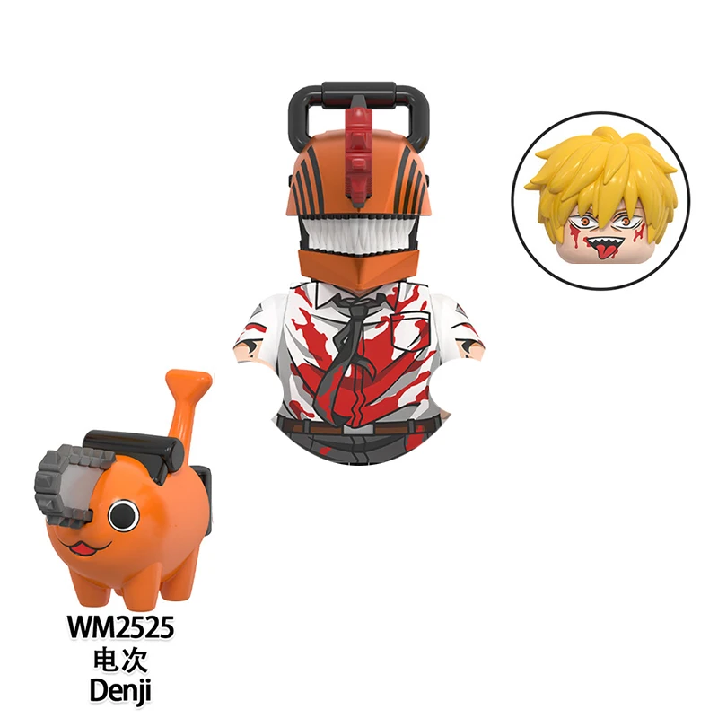 Anime Chainsaw Man Mini Bricks Action Figures Building Blocks For Toys Gifts Children view 6
