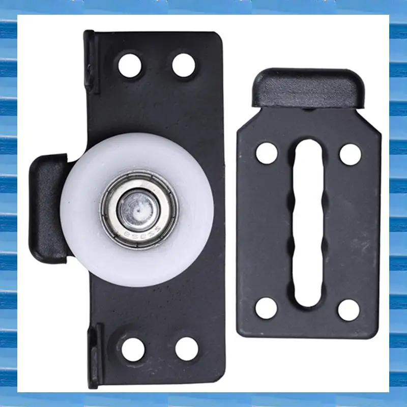 

AT53 Hardware Accessories 20 Sets Of Sliding Door Wardrobe Pulleys Wooden Door Sliding Door Silent Sliding Door Wheels Black