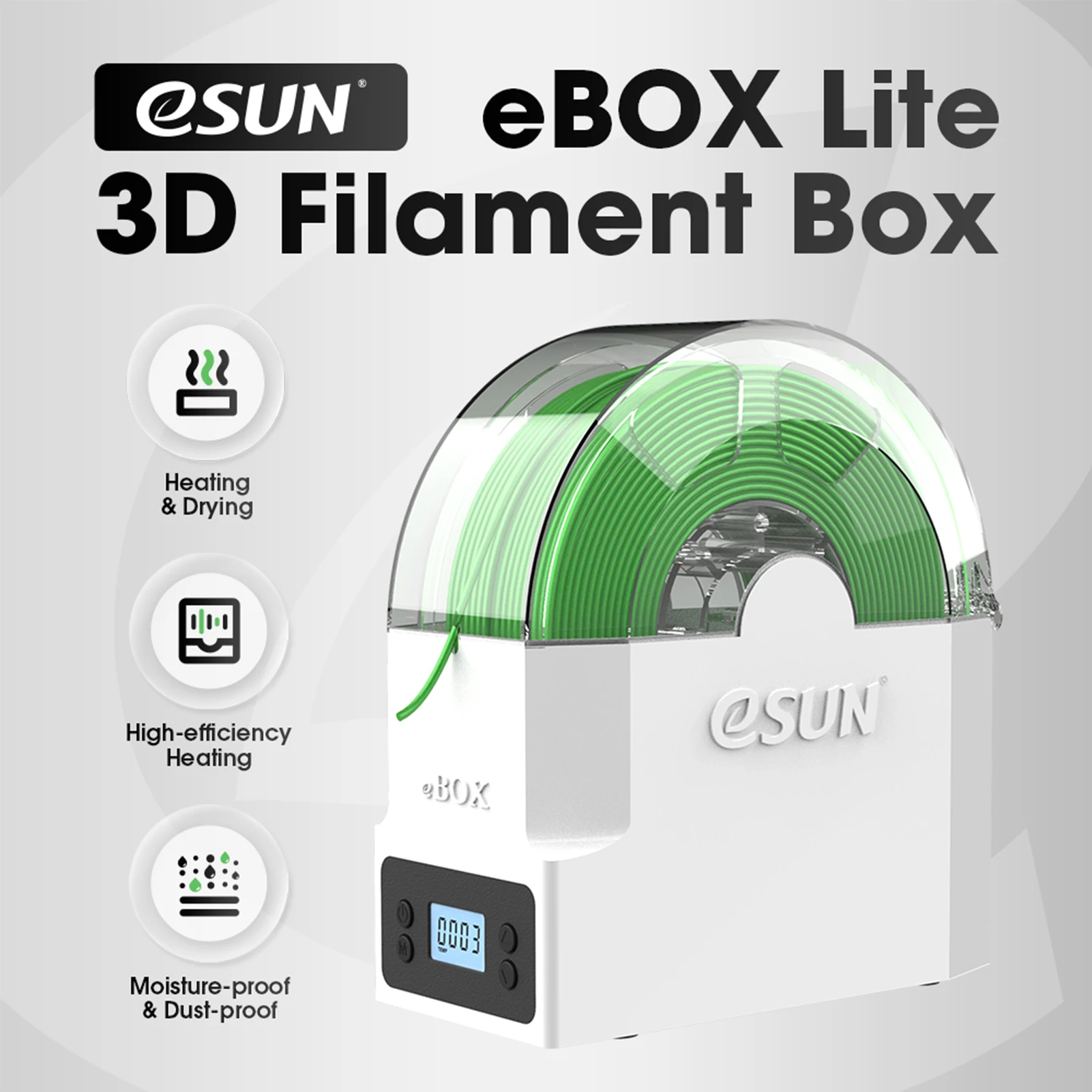 

Сухой ящик для нити для 3D-принтера, сушилка для 3D-нить, ящик для хранения, держатель катушки для дегидратора, совместимый с нитью 1,75 мм, 2,85 мм, 3 мм