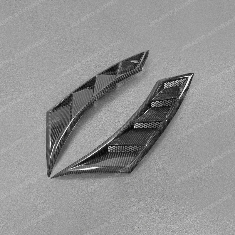 For Honda Civic FC FK7 FK8 Carbon Fiber DIY OE Front Fender Air Vents Ducts Trim car BodyKits 2