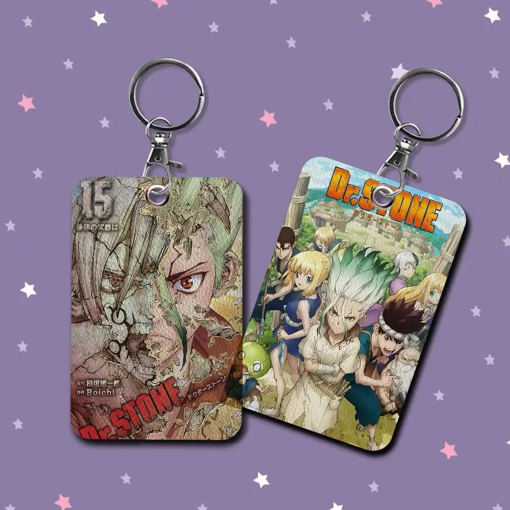 

Popular D-Dr S-Stone Sci-Fi Anime Cartoon Card Keychain Anime Fashion Pendant Bag ID Door Card Case Bus Card Cute Adult