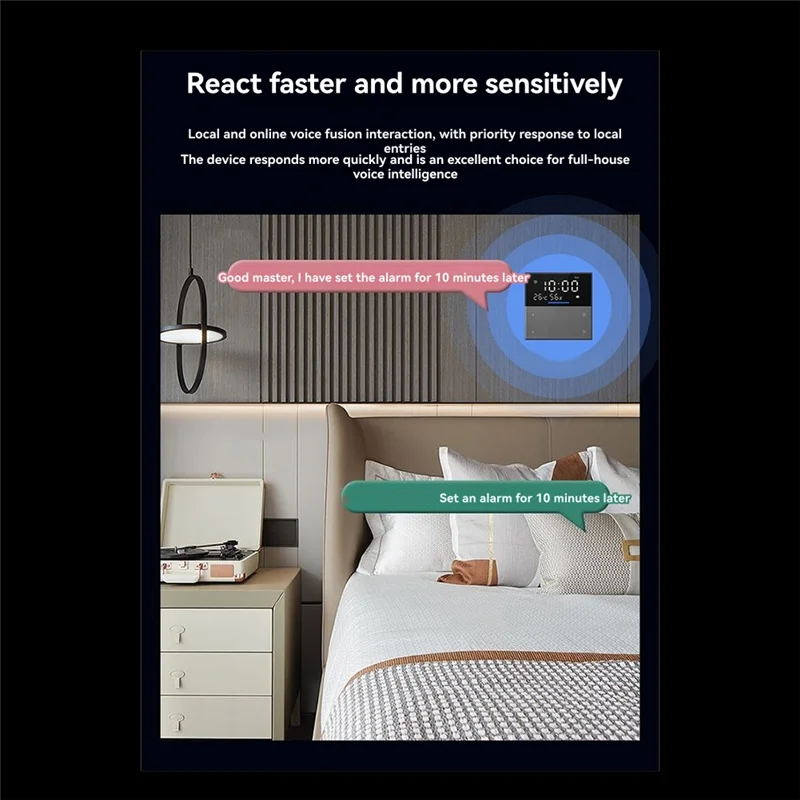 ABSQ-Tuya Little Smart Spirit 2-قناة مفاتيح 2-قناة التحكم في منطقة المشهد لوحة التحكم الصوتي واي فاي 2.4G + الأشعة تحت الحمراء