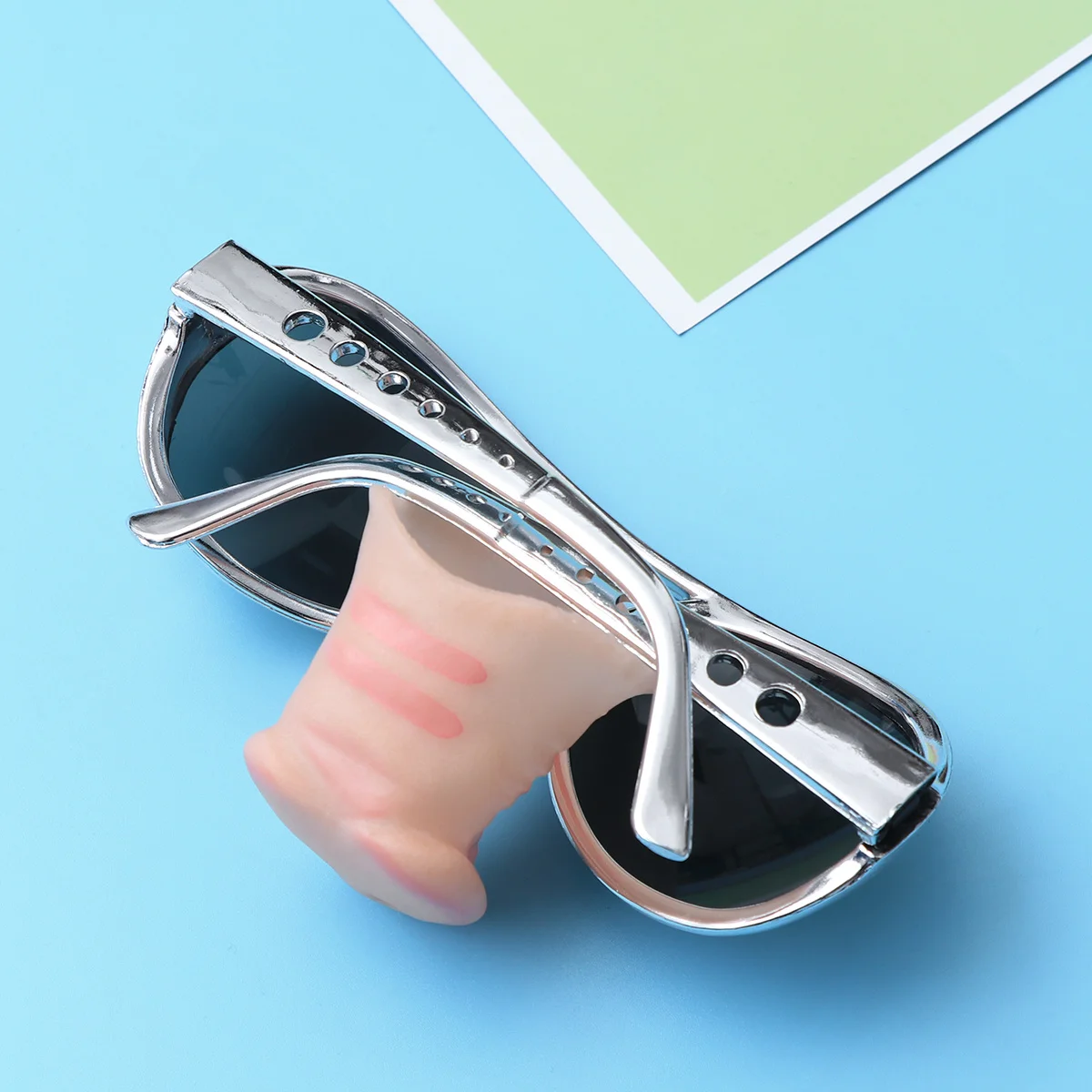 Pig Nose Glasses Silver Funny Halloween Party Sunglasses Costume Prop Piggy Snout Eye-Catching Party Favor Pig Nose Glasses