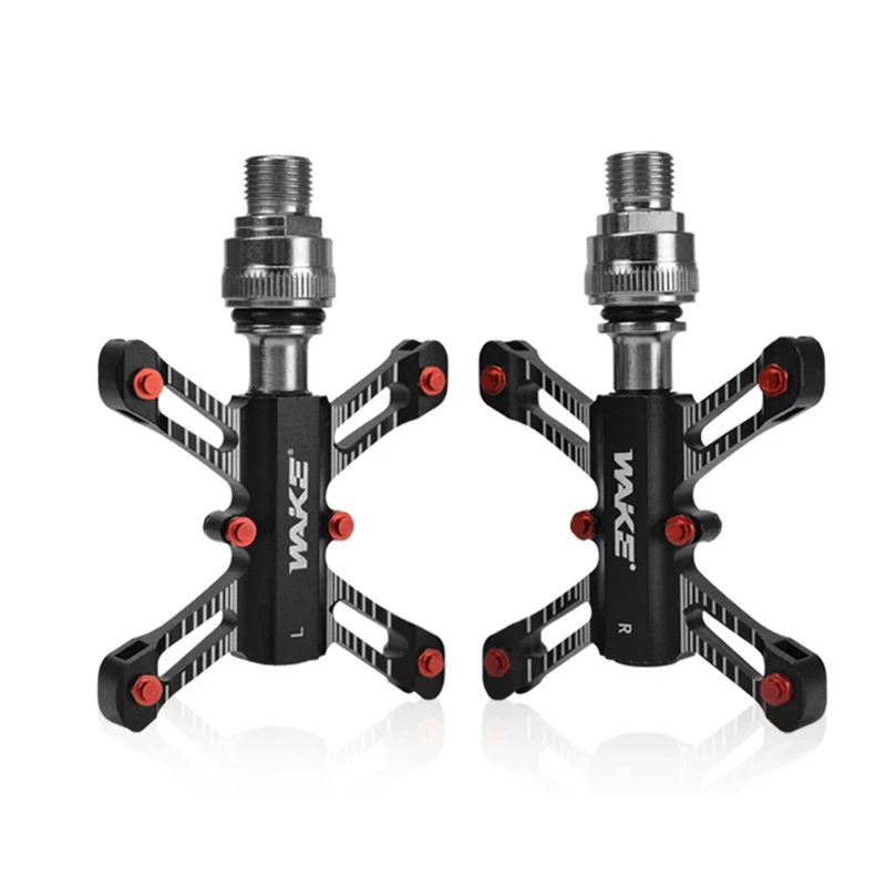 1 Pair Bicycle Quick Release Pedal DU+1 Bearing Aluminum alloy Small Pedal