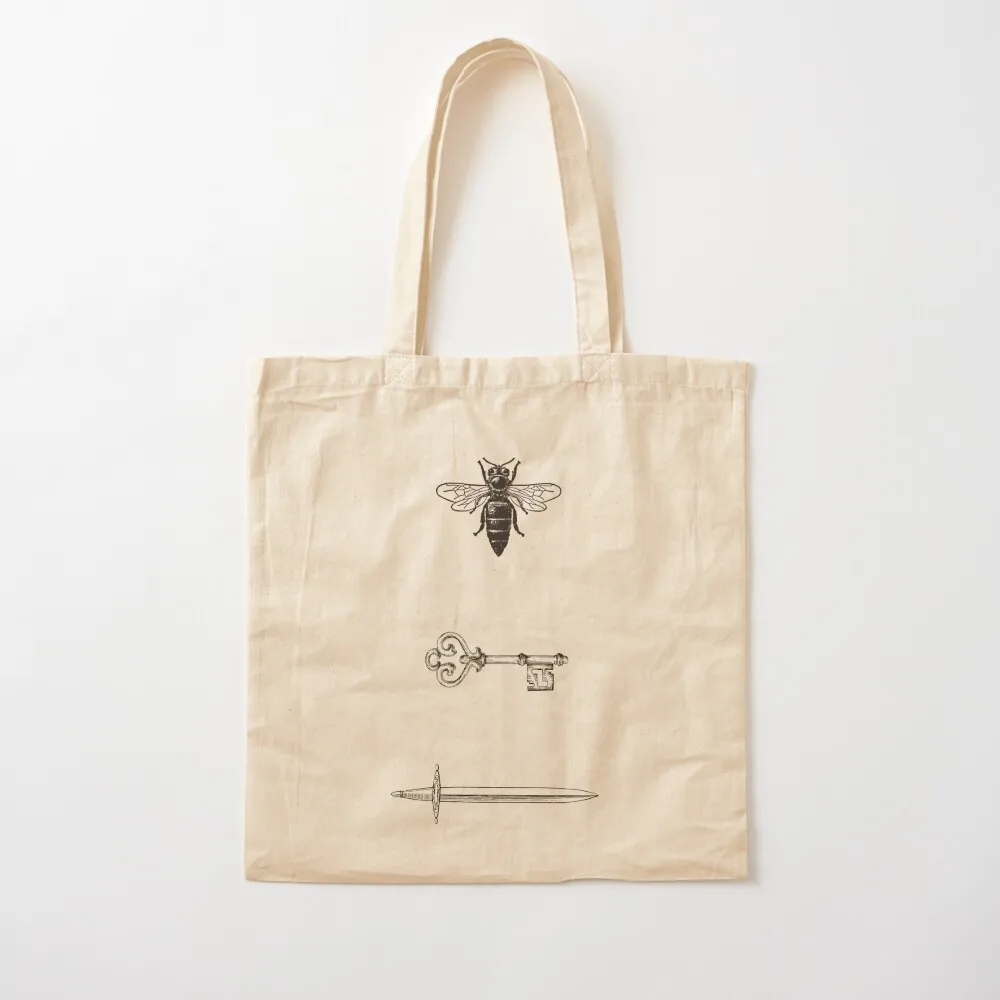 Fantasy Fiction Starless Novel Sea Bee Key Sword Book Tote Bag shopping bags foldable shopper bag woman tote bags cloth bags