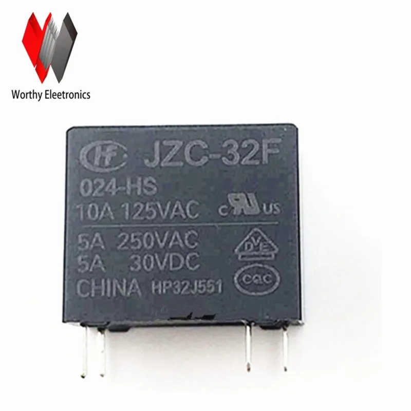 

Free shiping wholesale 10pcs/lot relay JZC-32F-024-HS