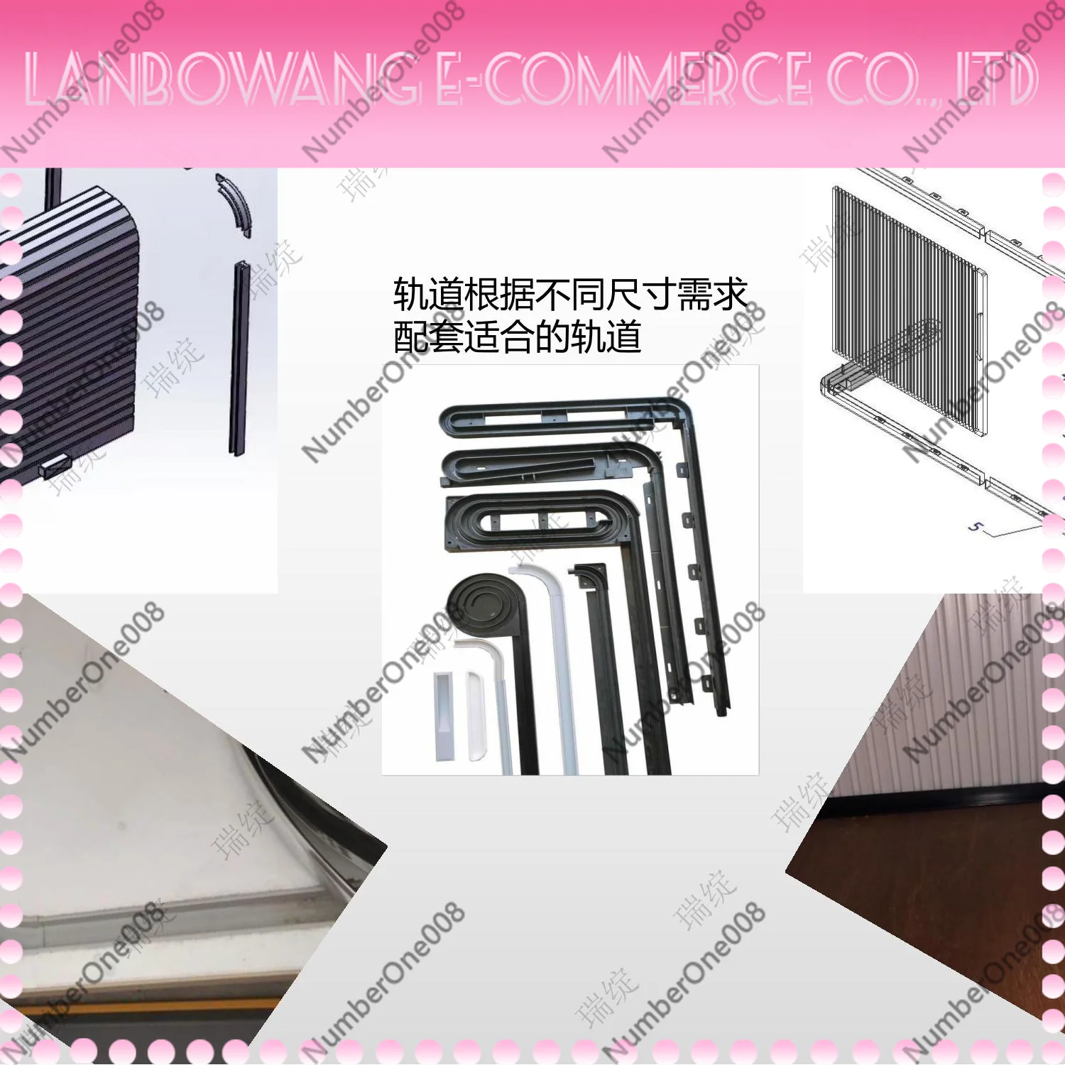 Manual Roll Up Door for Cabinet, PVC Roller Shutter for Cupboard Wardrobe, Small Kitchen Cabinet Rolling Door Furniture Parts view 3