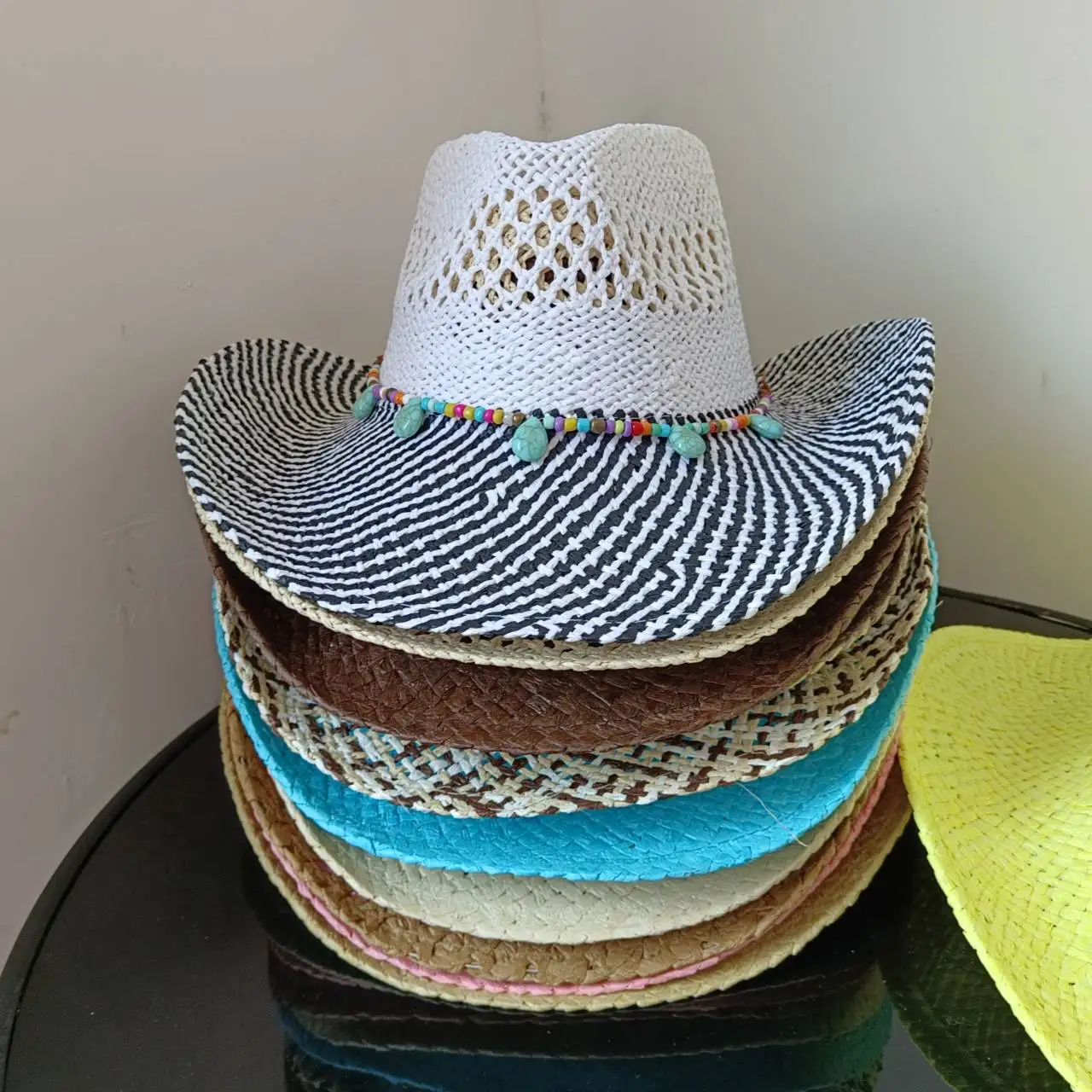 2023 New Cowboy Straw Hat Western Cowboy Sun Hat Spring Knight Hat Unisex Jazz Hat Summer Wide brimmed Hat Sombrero hombre