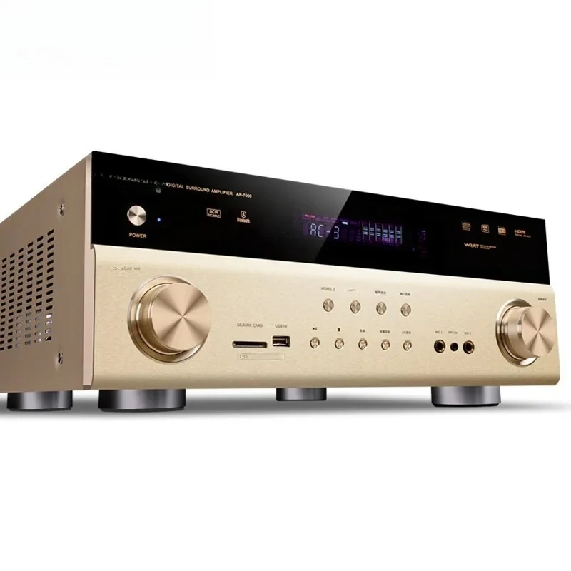 

5.1 Dolby DTS Home Karaoke Amplifier Professional High Power KTV Surround With For HDMI For Bluetooth USB Metal-For Home Use