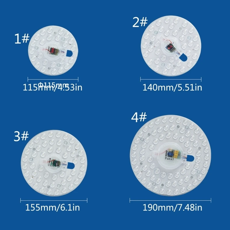 E5BE 12W 18W 24W 36W LED Light Board Panel LED Light Engines Retrofits Module Round LED Panel Circle Bulb Home Kitchen