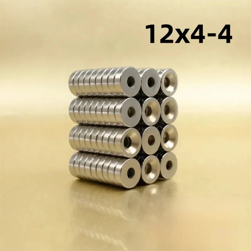 12x4-4mm Neodymium Disc Magnet Set 10/20/30/50/100/150Pcs Powerful Permanent Magnetic Material for DIY Craft And Science Project
