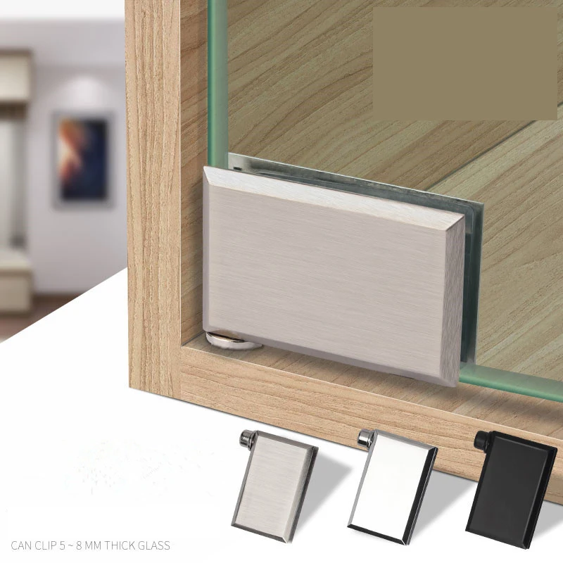 

Copper Free Perforated Glass Hinges For Wine Cabinet Doors Thickened Small Hinges For Glass Cabinet Doors, Hinges At 180/90/0