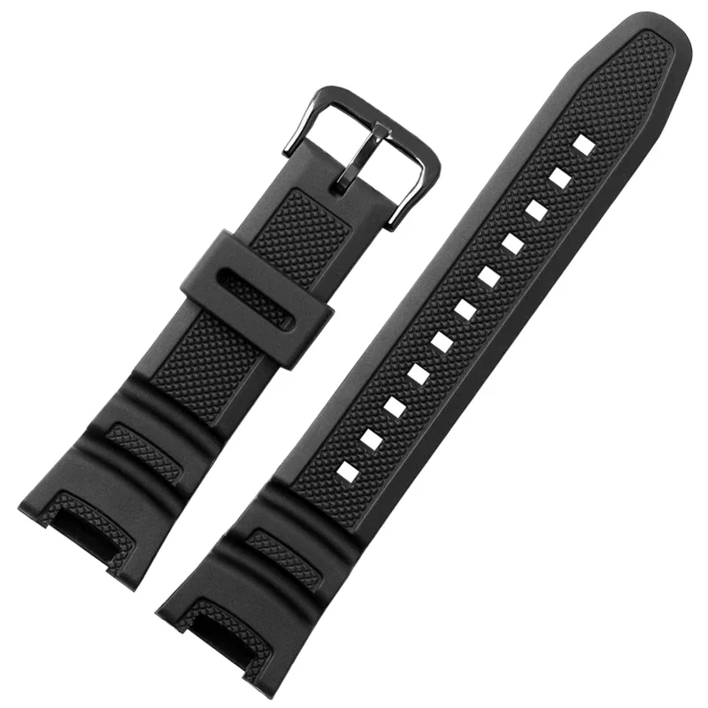 Silicone Watch Strap for Casio 3157 SGW-100-1V 3166 SGW-200 Sports Waterproof Sweat-Proof Nylon Watch Band Accessories 24mm