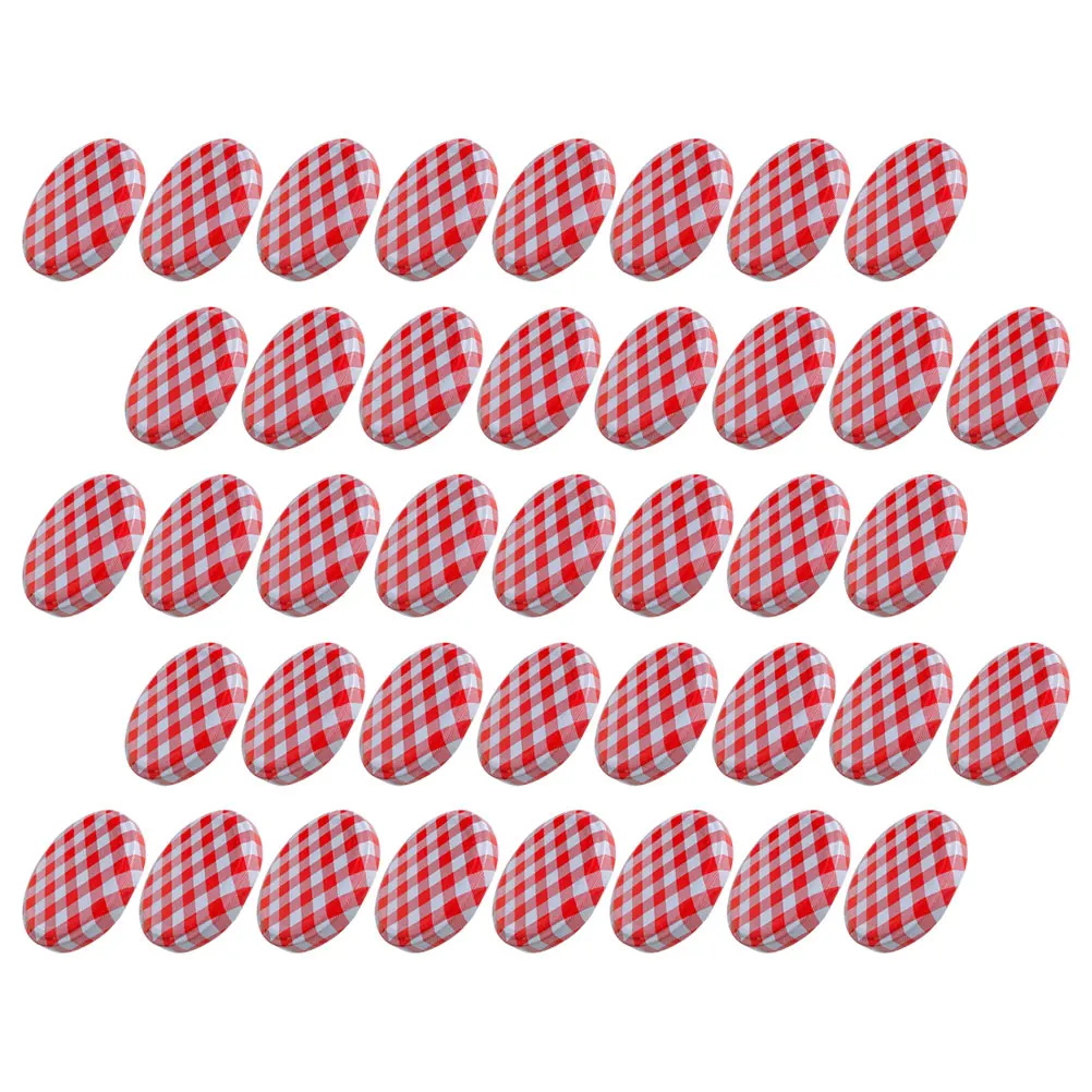 

40pcs Mason Jar Lids Wide Mouth Leak Proof Metal Caps Regular Canning Jars Food Storage Containers Kitchen Bar Accessories