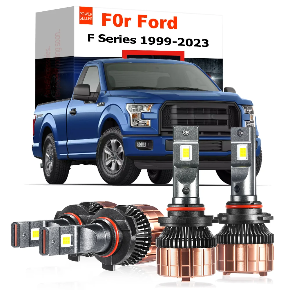 2 шт., 100 Вт, автомобильная передняя светодиодная фара Canbus, белая 5700K для Ford F серии F150 F250 F350 F450 Super Duty