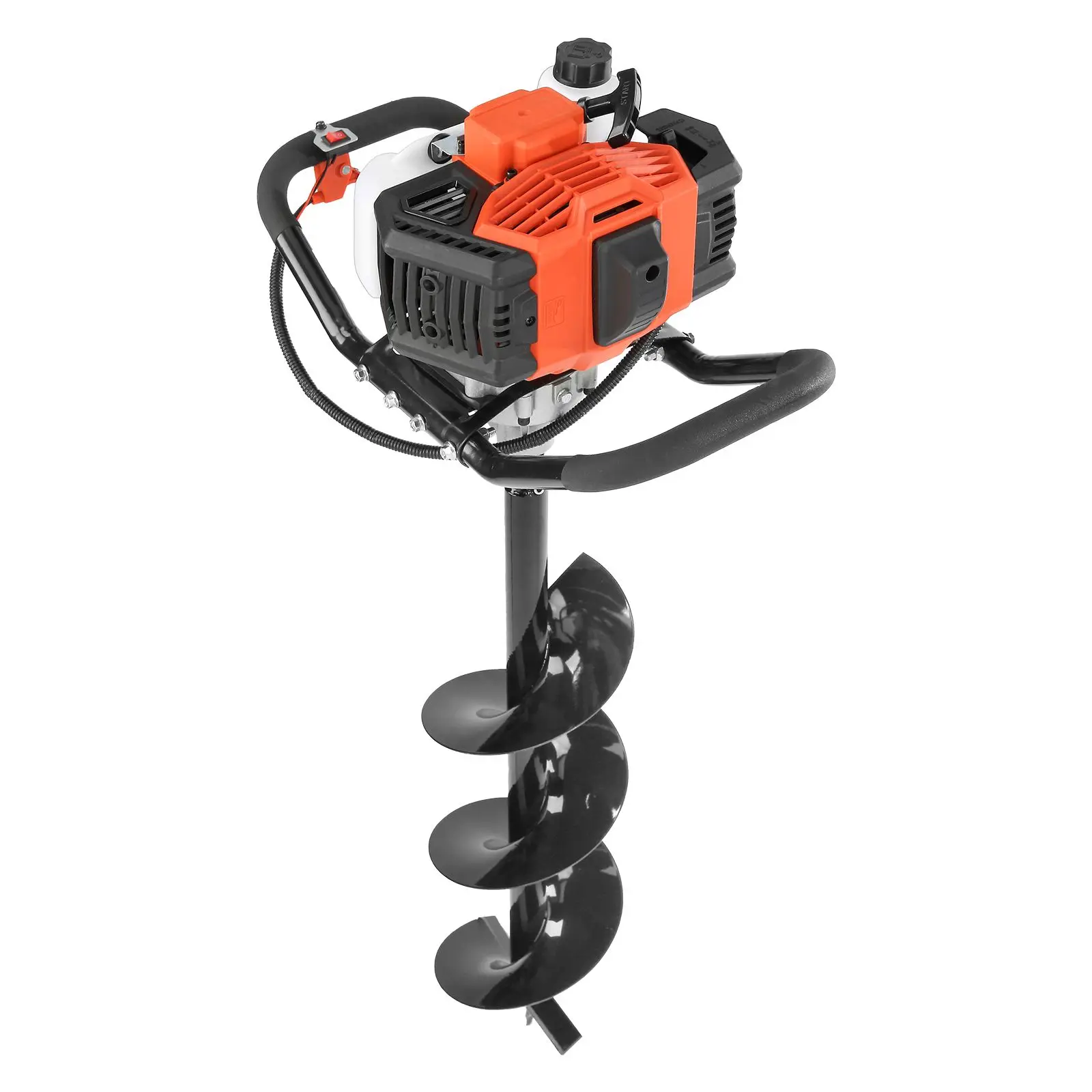 Post Hole Digger, 43cc 1250W Auger Post Hole digger, Gas Powered Earth Digger with 8
