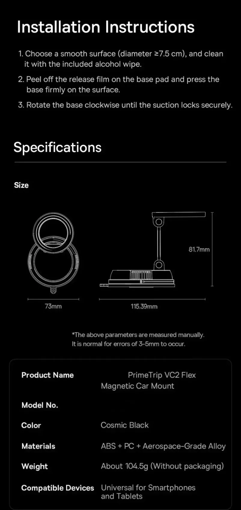 360 ° Rotation Magnetische Auto Telefon Halter Vakuum Saugnapf Stehen Мagnet Halterung Für iPhone 17 ~ 12 Gym/Fahren Vakuum telefon Halterung – Detail 17