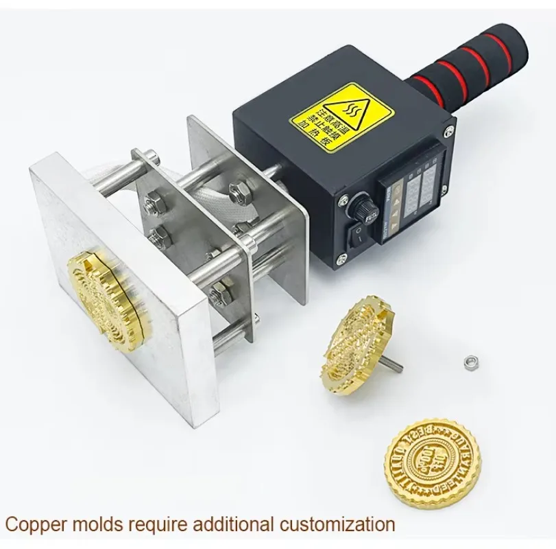 آلة ختم الحروف الجلدية الساخنة قالب النحاس البرنز الخشب والجلود شعار جوز الهند آلة البرنز #5