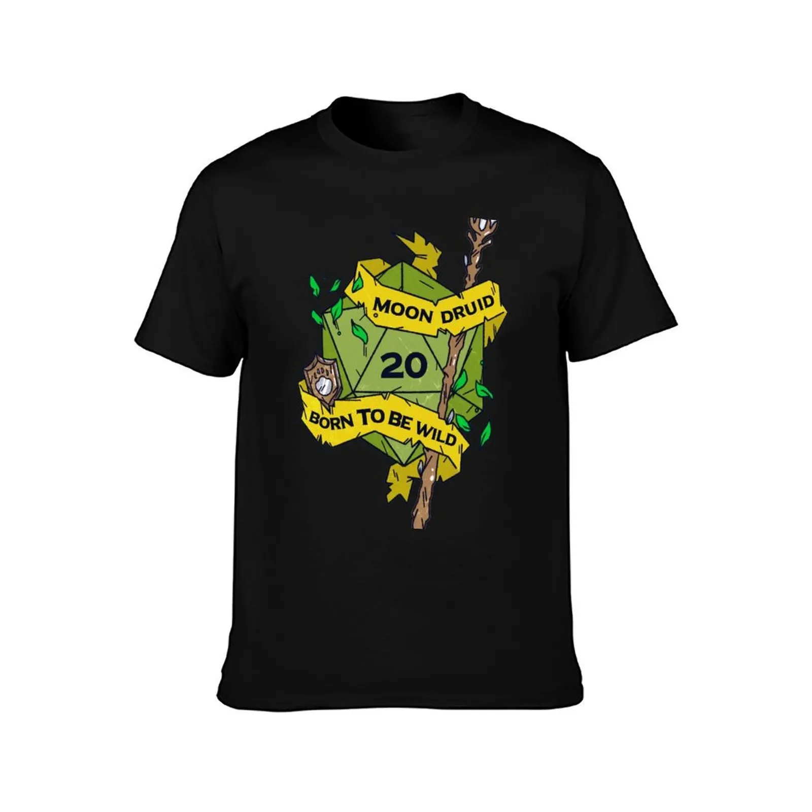 Tabletop RPG Moon Druid - Born To Be Wild T-Shirt Sporty Casual Quick Dry T-Shirt