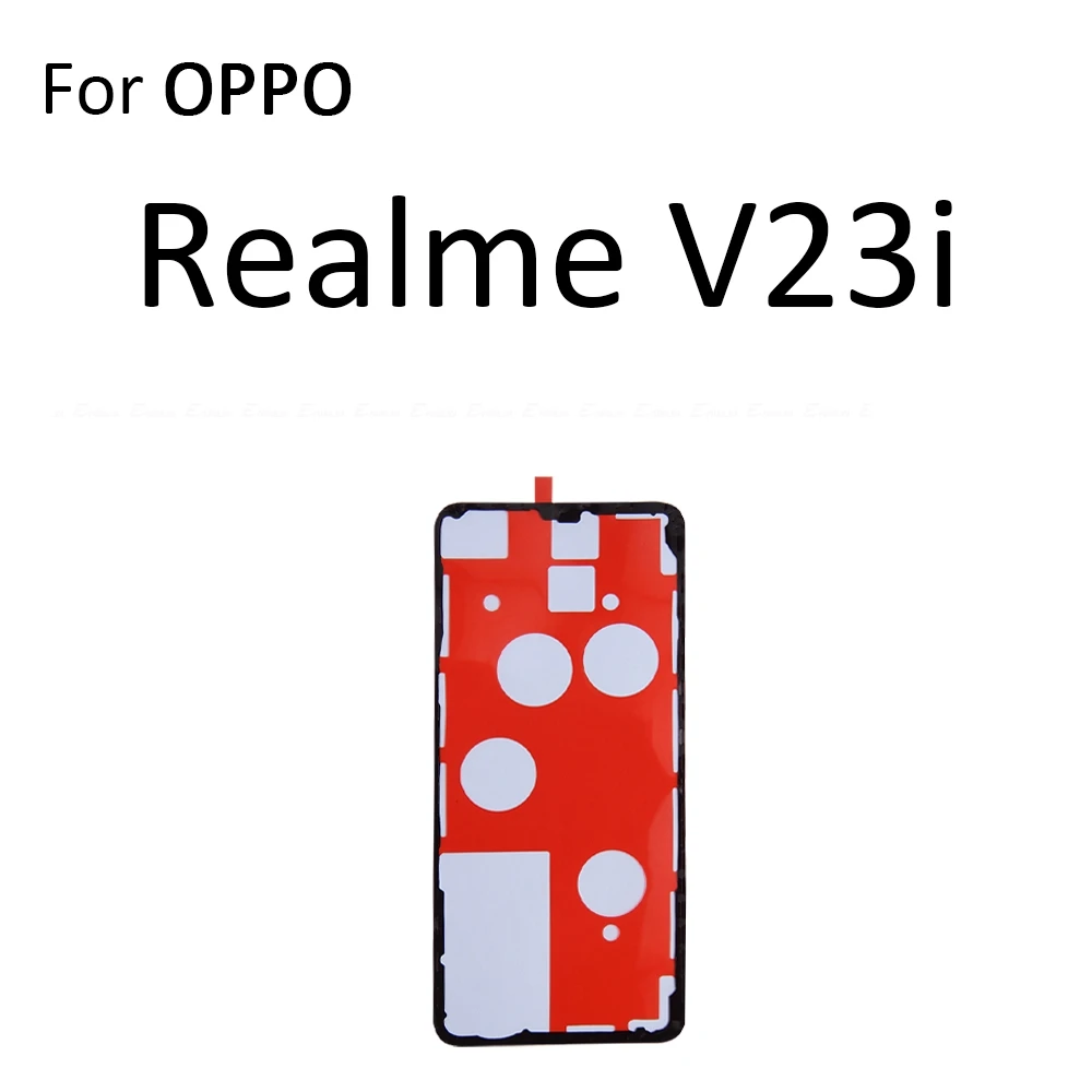 الملصق الخلفي غطاء البطارية الخلفي لاصق الباب الخلفي شريط لاصق ل ممن لهم Realme V11 V11s V13 V15 V20 V23 V23i V25 V5 V50 V50s 5G