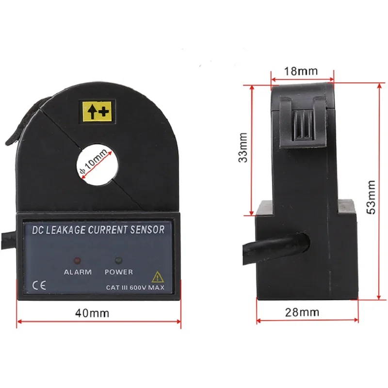 ETCR025KD ETCR010KD Split Type High Accuracy DC Leakage current Sensor For Oscilloscope Industrial Control Digital