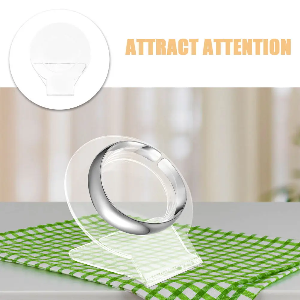 12Pcs Clear Acrylic Bracelet Holder Transparent Plastic Display Base Organizer for Bangles Hand Chains Jewelry Displays