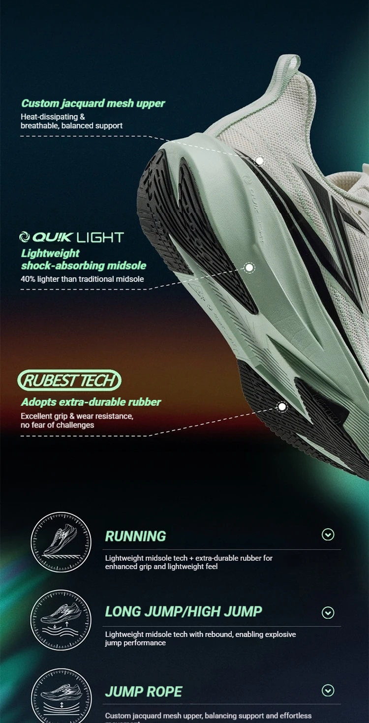 361 Degrees Flame Team 3.0 Herren-Laufschuhe mit Carbonplatte, Testläufer, stabile Rebound-Traktion, männliche Renn-Sneaker 672612233 – Detail 6