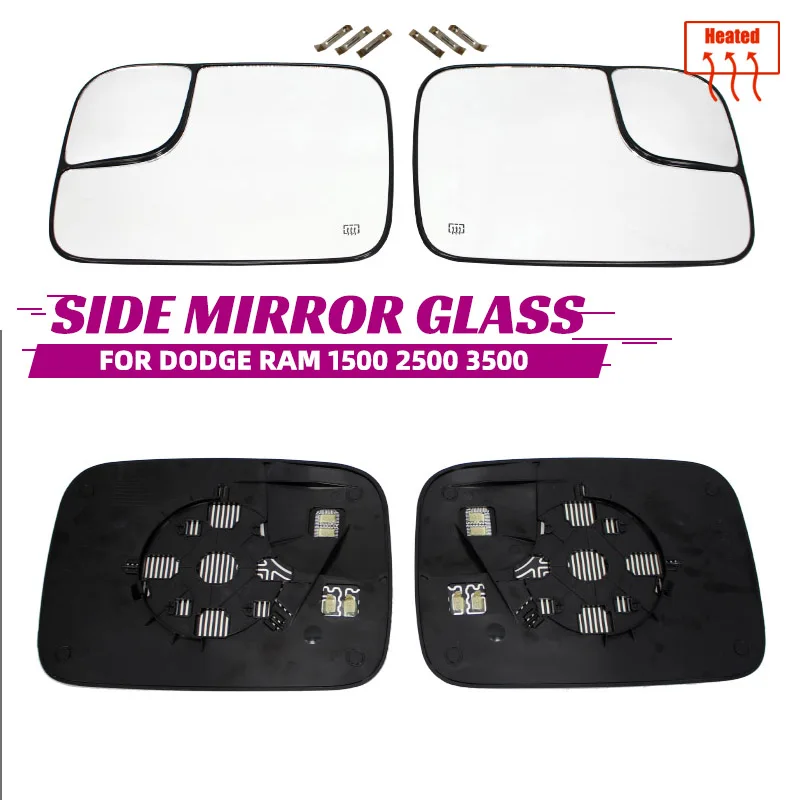 

1PCS Replacement for Dodge Ram 1500 2500 3500 2005-2008 Car Side Heated Mirror Glass Rearview Mirror Lens Left /Right 5161011AA